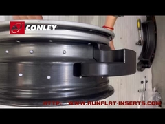 ISO 9001 Military Run Flat Inserts Untuk Perlindungan Ban Flat Bus Mobil Penumpang